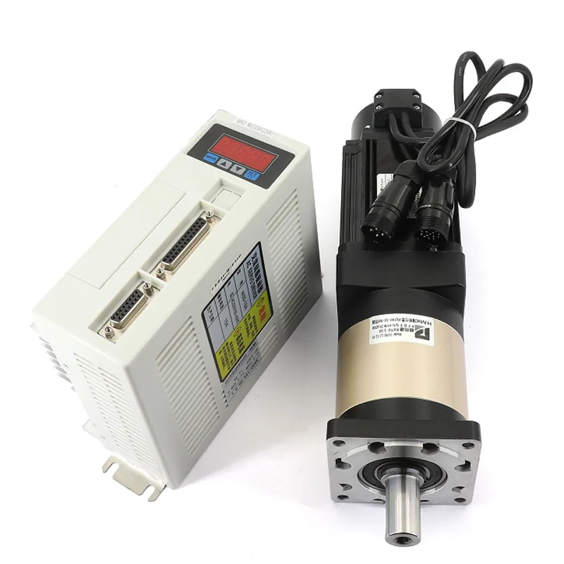 80st-M02430 750W servomotor 2,39N.m met servodriver AASD-15A + hoge precisie tandwiel planetaire reductiemotor 3m cale