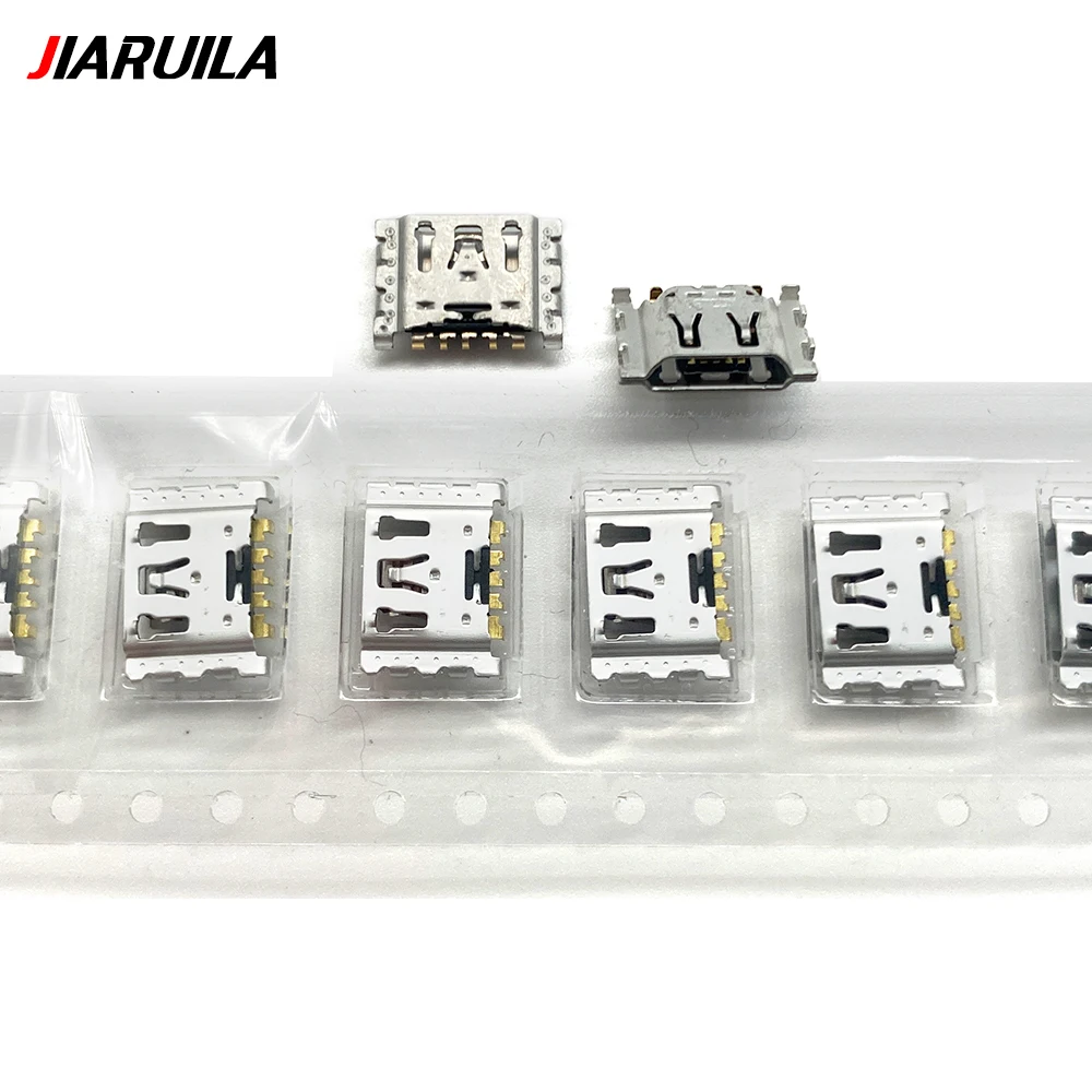 40Pcs/80Pcs/2000Pcs，Micro USB Jack Connector Female Charging Socket For OPPO Realme 3 3 Pro 5 5i 5s C2 C11 C12 C15 C20 C21 C21Y