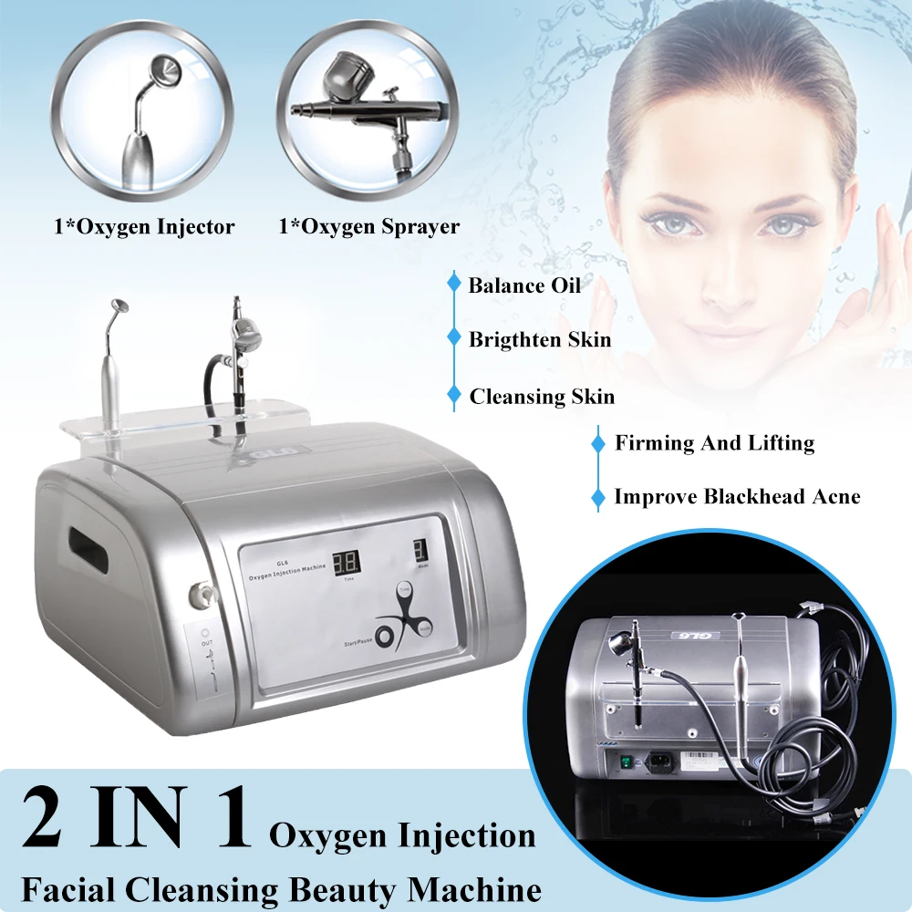 AOKO Skin Activating Hydrating Oxygen Injection Machine Water Oxygen Jet Sprayer Facial Cleansing Beauty Device SkinRejuvenation