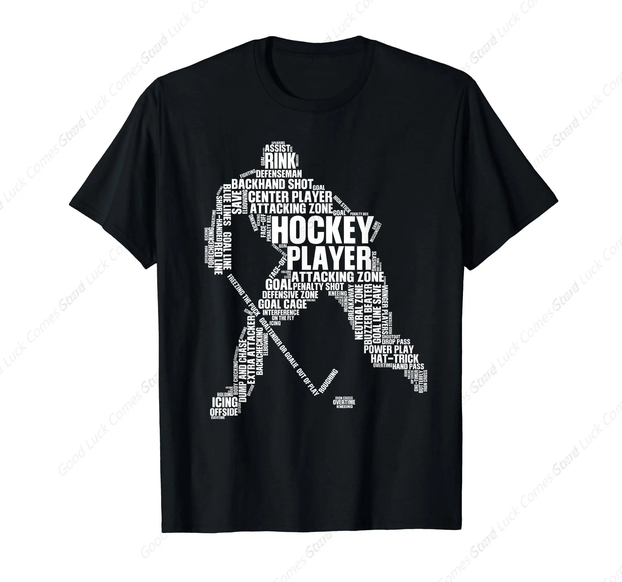 Cool Ice Hockey Art For Men Women Hockey Player & Coach T-Shirt