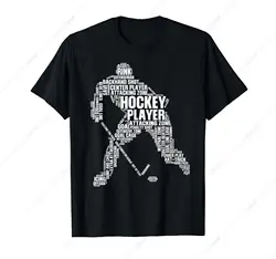 Cool Ice Hockey Art For Men Women Hockey Player & Coach T-Shirt