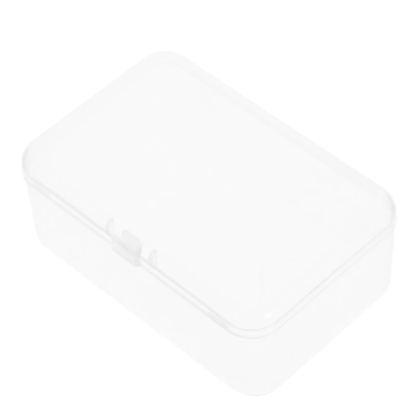 Small Clear Plastic Storage Box Rectangular Stackable Transparent Organizer for Electronic Components Crafts Supplies