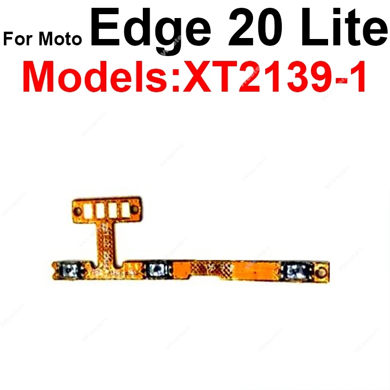 On OFF Power Volume Buttons Flex Cable For Motorola MOTO Edge S 20 S30 X30 40 Neo Fusion Lite Pro Ultra Power Volume Flex Ribbon