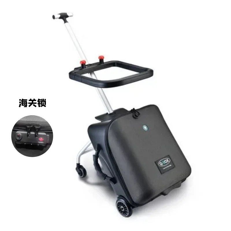 Boarding case 20 inch lazy luggage bag baby stroller trolley suitcase children can sit on luxury travel luggage carry on box