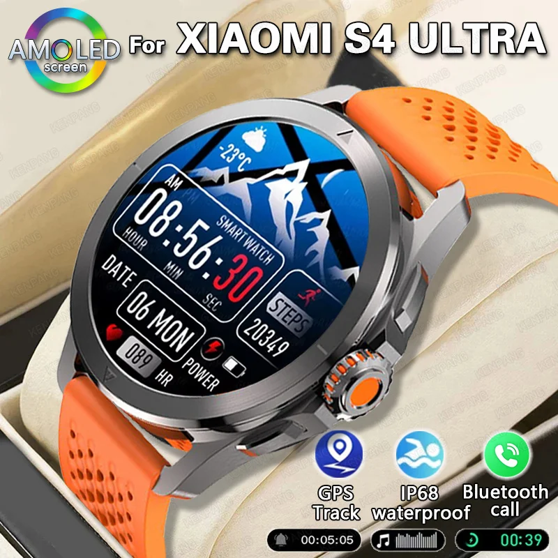 New For Xiaomi S4 Military GPS Smart Watch Men Compass Waterproof Outdoor Sport Tracker Bluetooth Call Heart rate Smartwatches