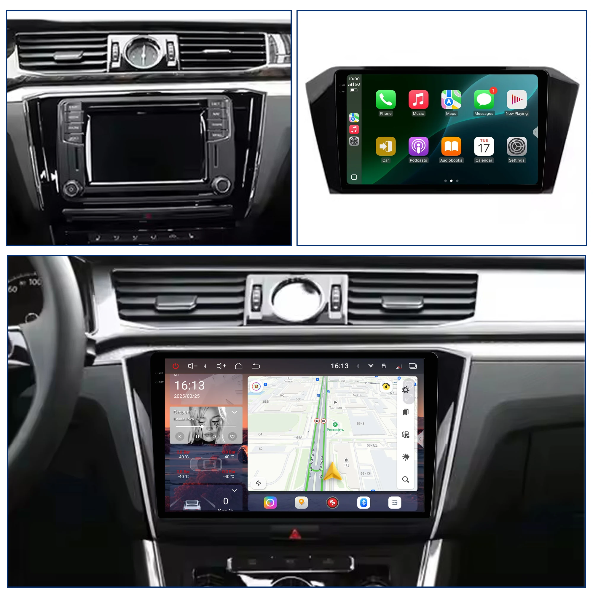Redpower Crystal Sound 850 Pro Max  Android Car Radio Player Screen for VW Passat B8 Magotan 2016-2018 CarPlay Bluetooth Hi-Fi
