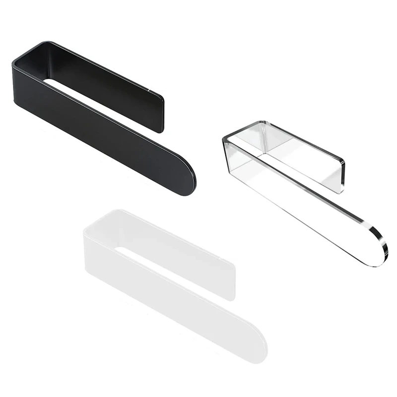 

3PCS U Shape Bathroom Acrylic Towel Bar Hand Towel Holder, Self Adhesive Towel Rack For Bathroom Wall Mounted Durable
