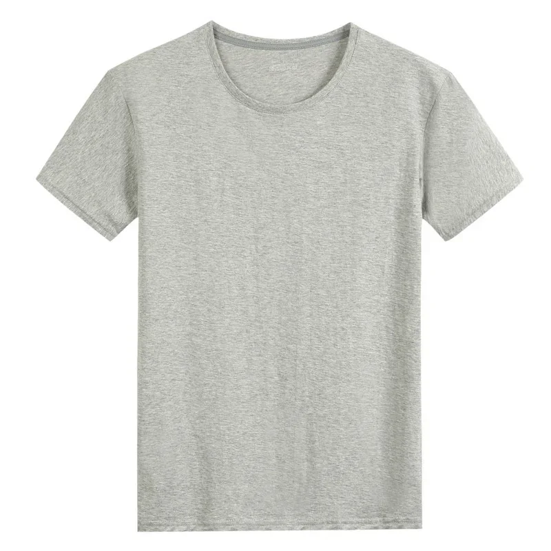

Summer New Men's 100% Cotton T-Shirt Solid Color Soft Touch Fabric Men's Basic Tops Tees Casual Men Clothing Fashion Tops Tees