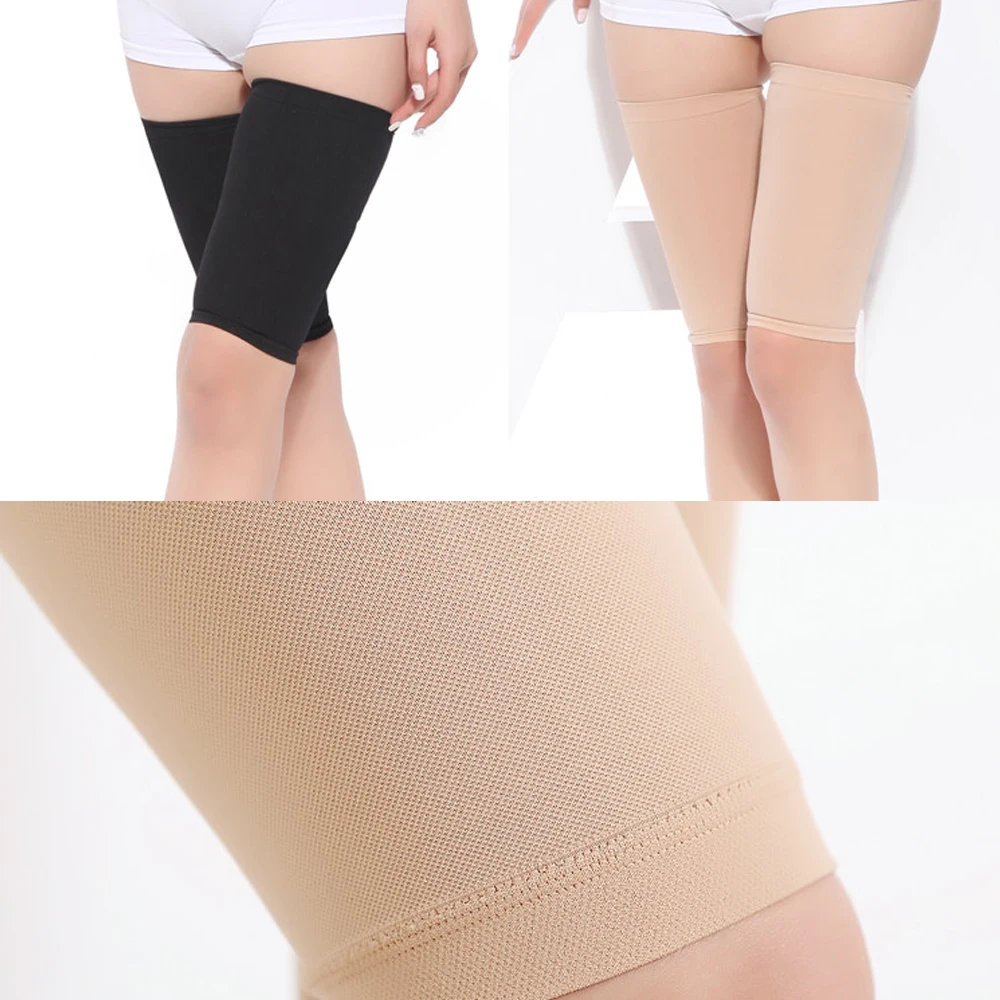 1Pair Compression Thigh Sleeve - Men & Women\'s Leg Support Wrap Brace for Torn or Pulled Hamstring Treatment, Sore Muscle Cramps