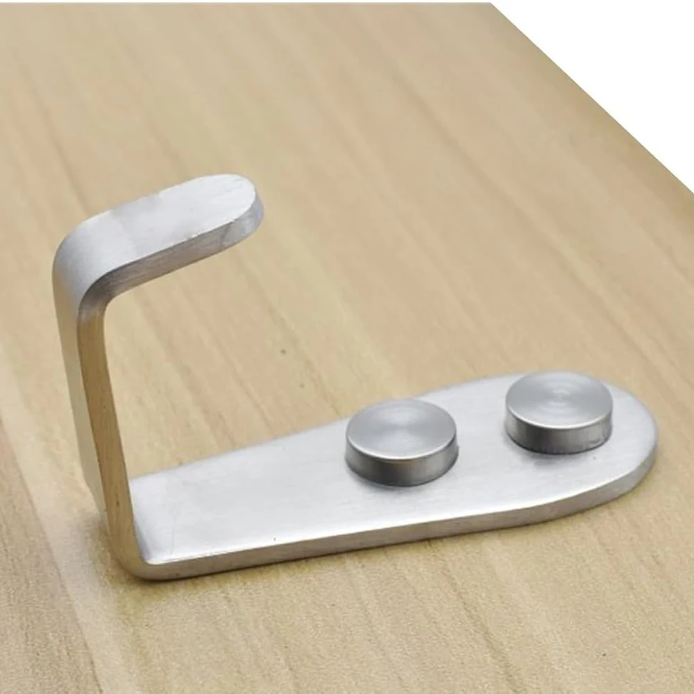 Ganchos de montaje en pared, paquete de 5 ganchos de entrada individuales, ganchos resistentes de acero inoxidable, ganchos de Metal para colgar ropa, chaquetas y batas