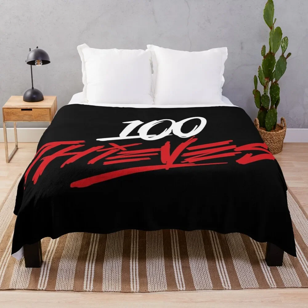 

Thieves Merch 100 Thieves Logo Throw Blanket Easy Care Comfortable Blanket for Couch