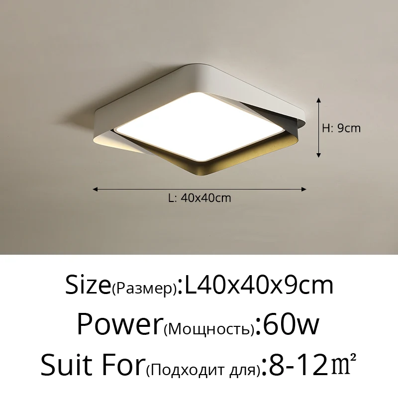 Log Eenvoudige LED-plafondverlichting Zwart Wit Slaapkamer Woonkamer Balkon Plafondlamp Modern huis Interieur Decoratie Lamparmaturen