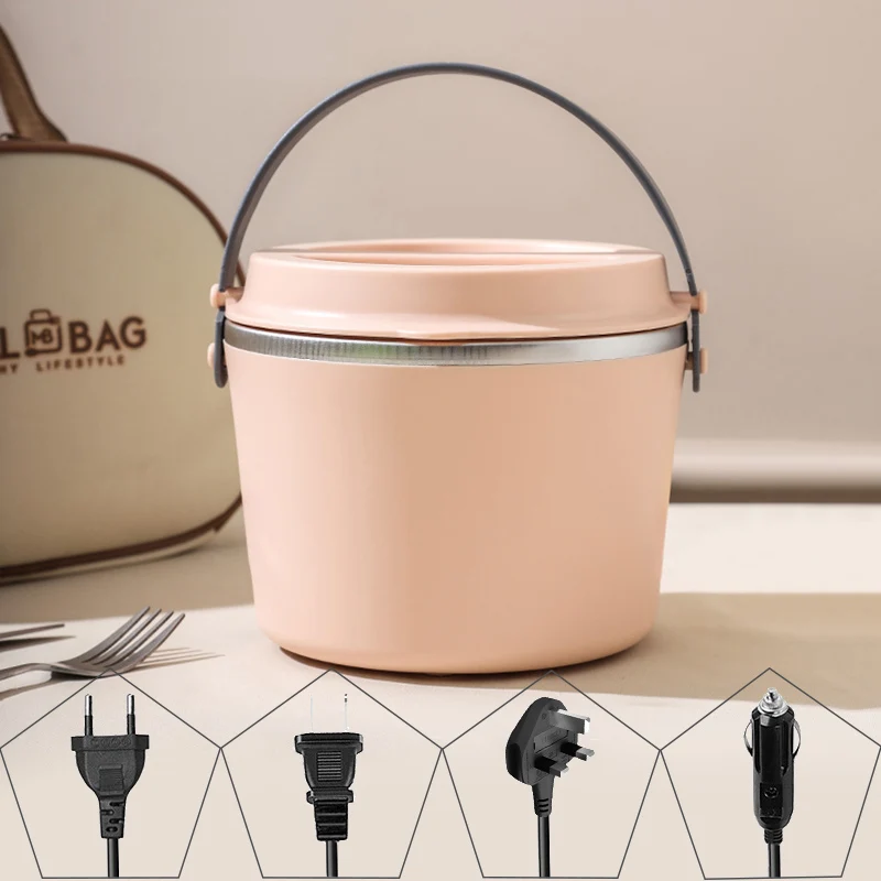 

220 В 110 В 12 В 24 В электрический ланч-бокс, подогреватель еды, портативный подогреватель еды для путешествий, кемпинга, бенто-бокс для автомобиля, офиса, школы, 1,2 л, 48 Вт