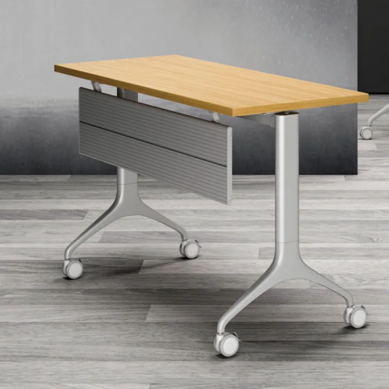 

Aluminum Alloy Foot Folding Training Combination Meeting Learning Bar Desk Smart Classroom Group Discussion Desk Mobile Office D