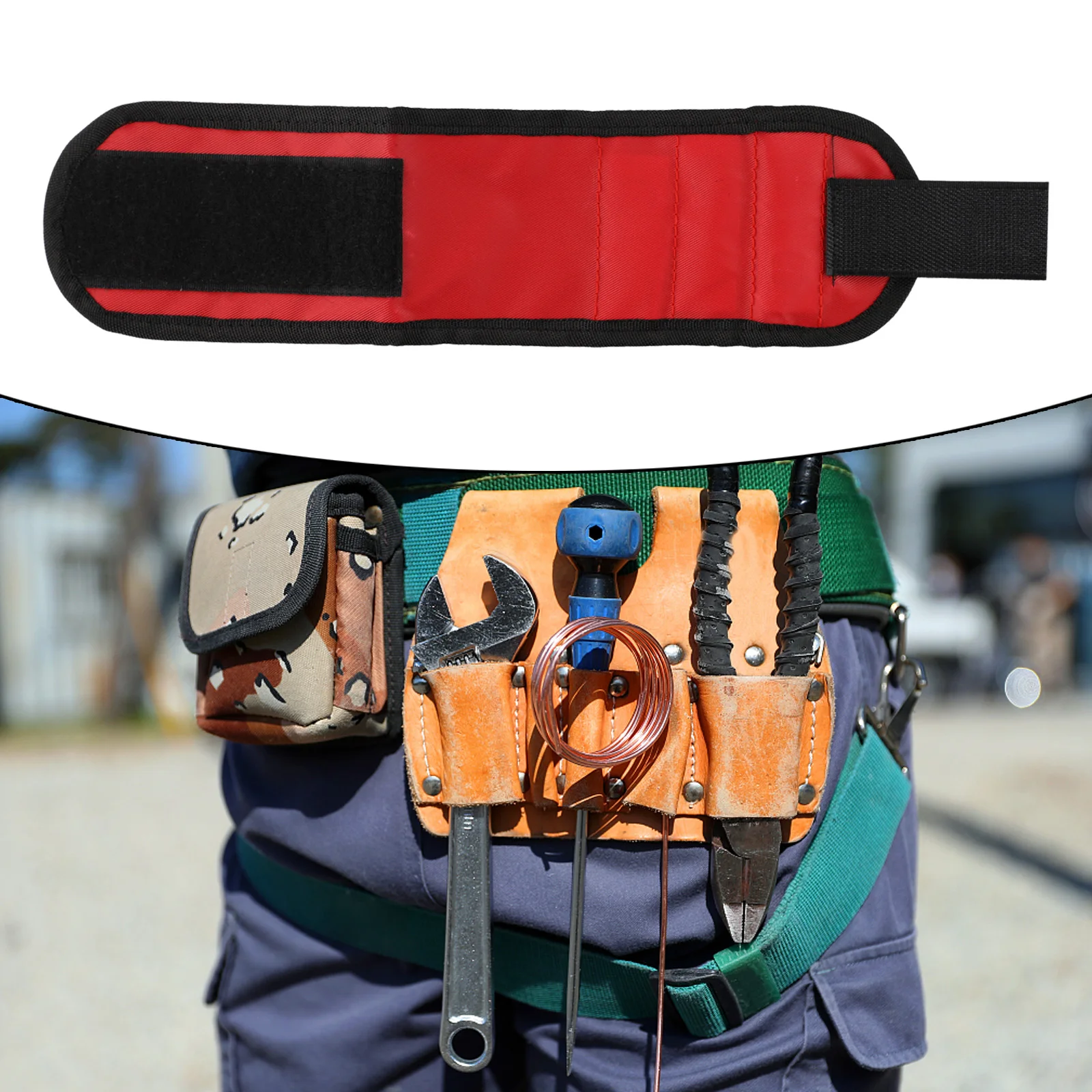 High Quality Lightweight Magnetic Wristband Magnetic Tool Bag Tools Holder Magnet Men Electrician Equipment High