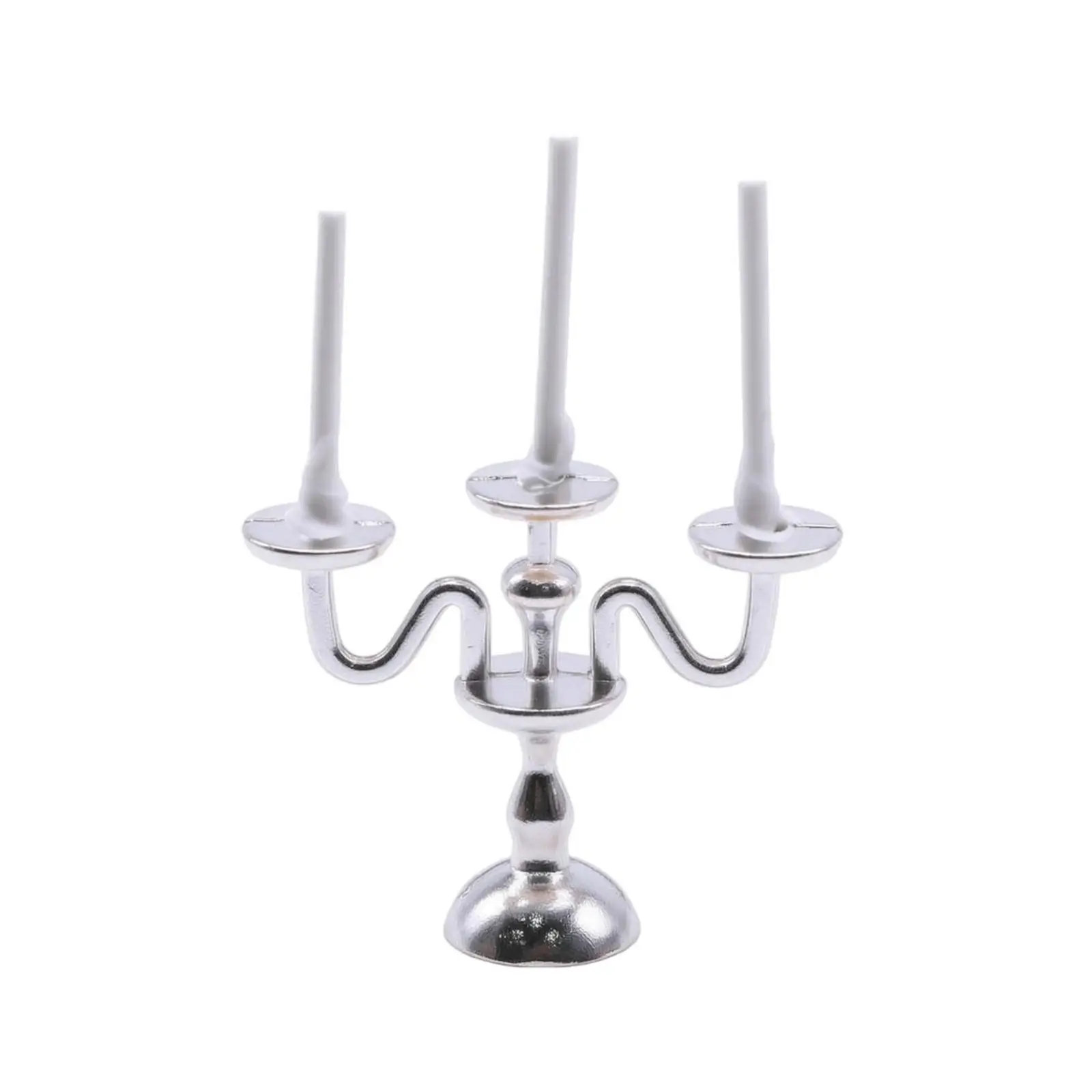 Vintage Miniature Candelabra Metal-Like Dollhouse Candelabra Realistic