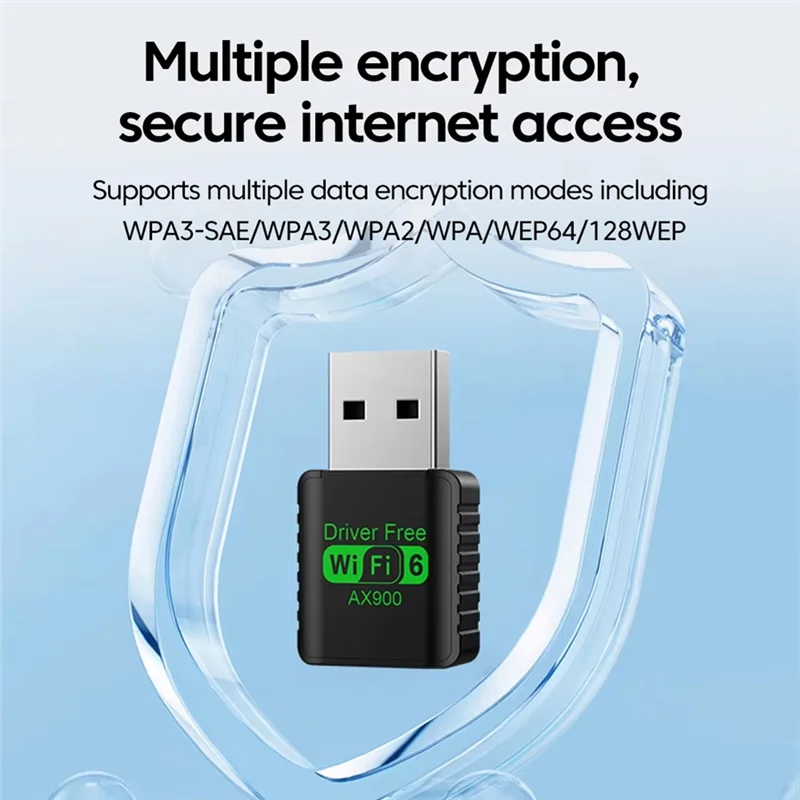 ABAC-Wifi 6 AX900 Bluetooth 5,4 Wi-Fi USB-адаптер Беспроводная сетевая карта 2,4G и 5 ГГц Wlan-приемник Приемник сигнала