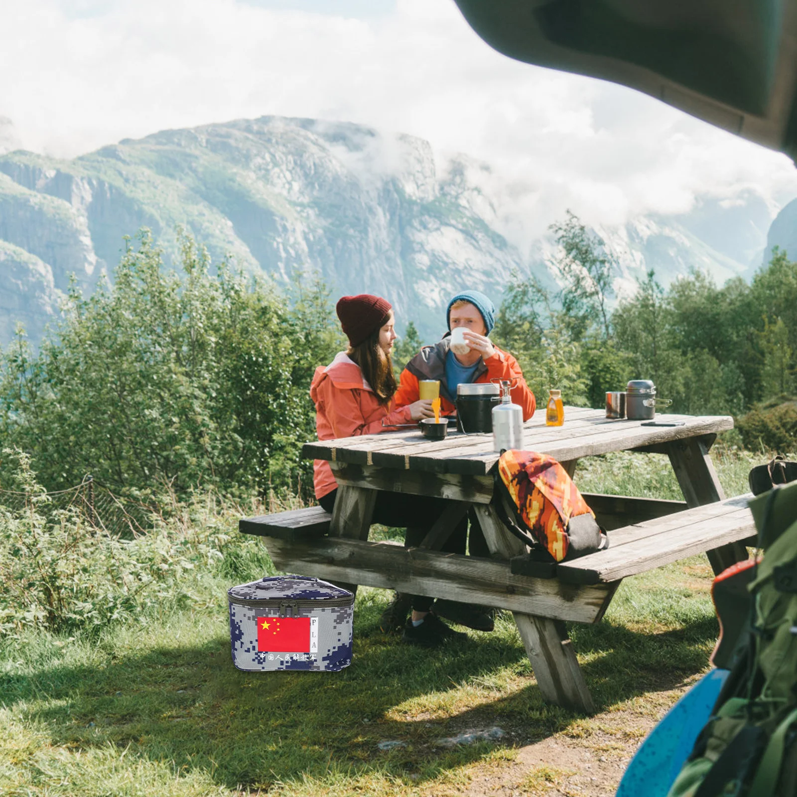 Bolsa de almacenamiento impermeable, bolsa de almacenamiento de acampada de Color Simple a la moda con ventilación transpirable para dormitorio, organización de ático, 1 Uds.