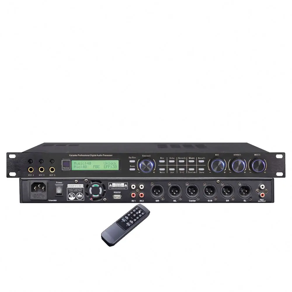 D18 China Factory Pro Audio Digital Mixer Classroom Sound System Vocal Audio Effect Processor Stage
