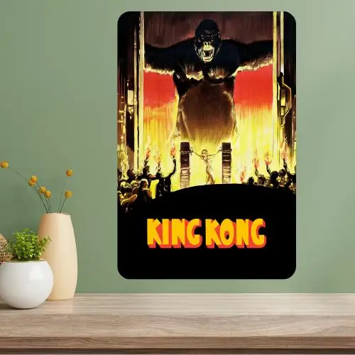 King Kong 1933 Metal Movie Poster Sign