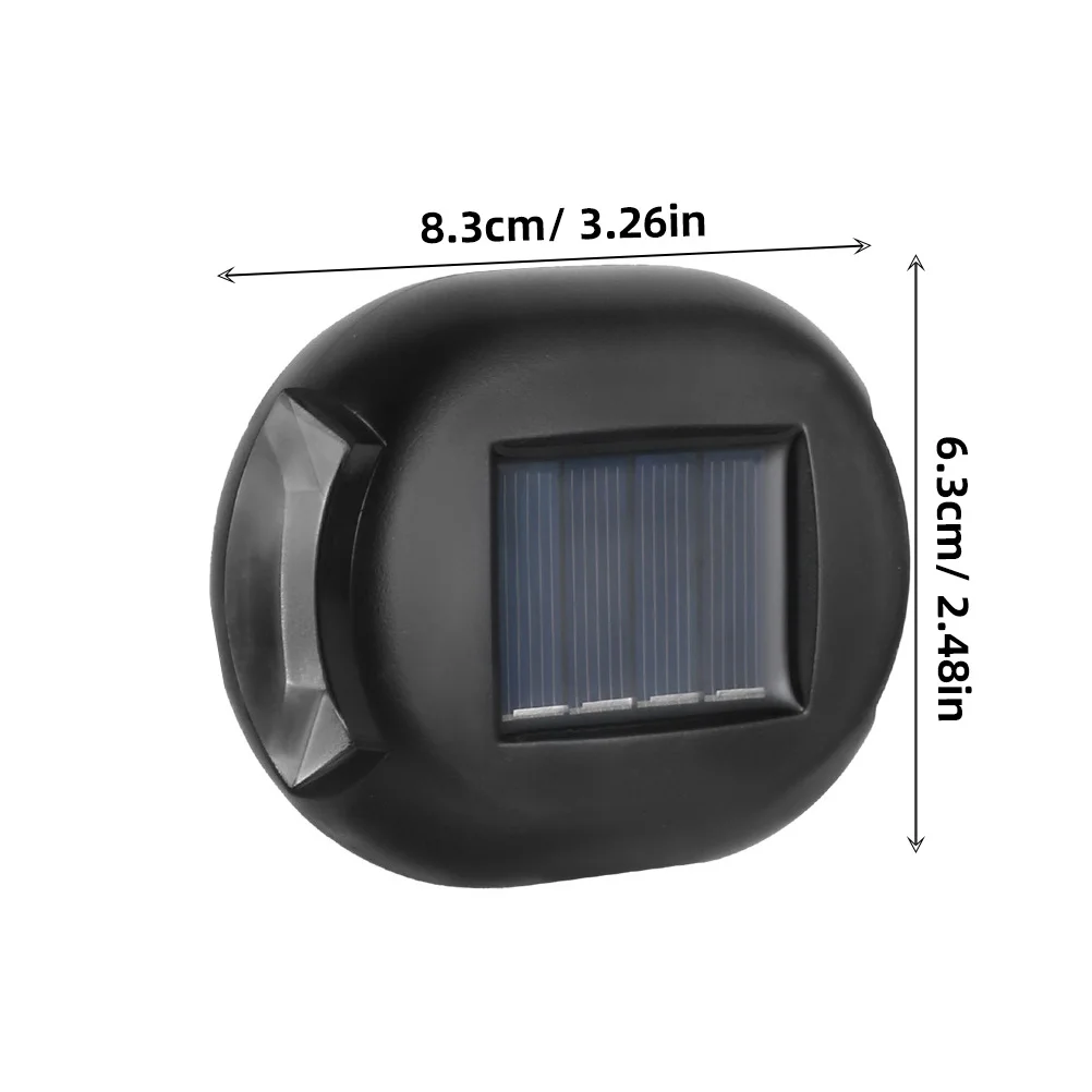 

4Pcs Double Head Solar Wall Lights LED Outdoor Garden Decor Durable ABS PC Stainless Steel Patio Yard Fence Deck Night Security