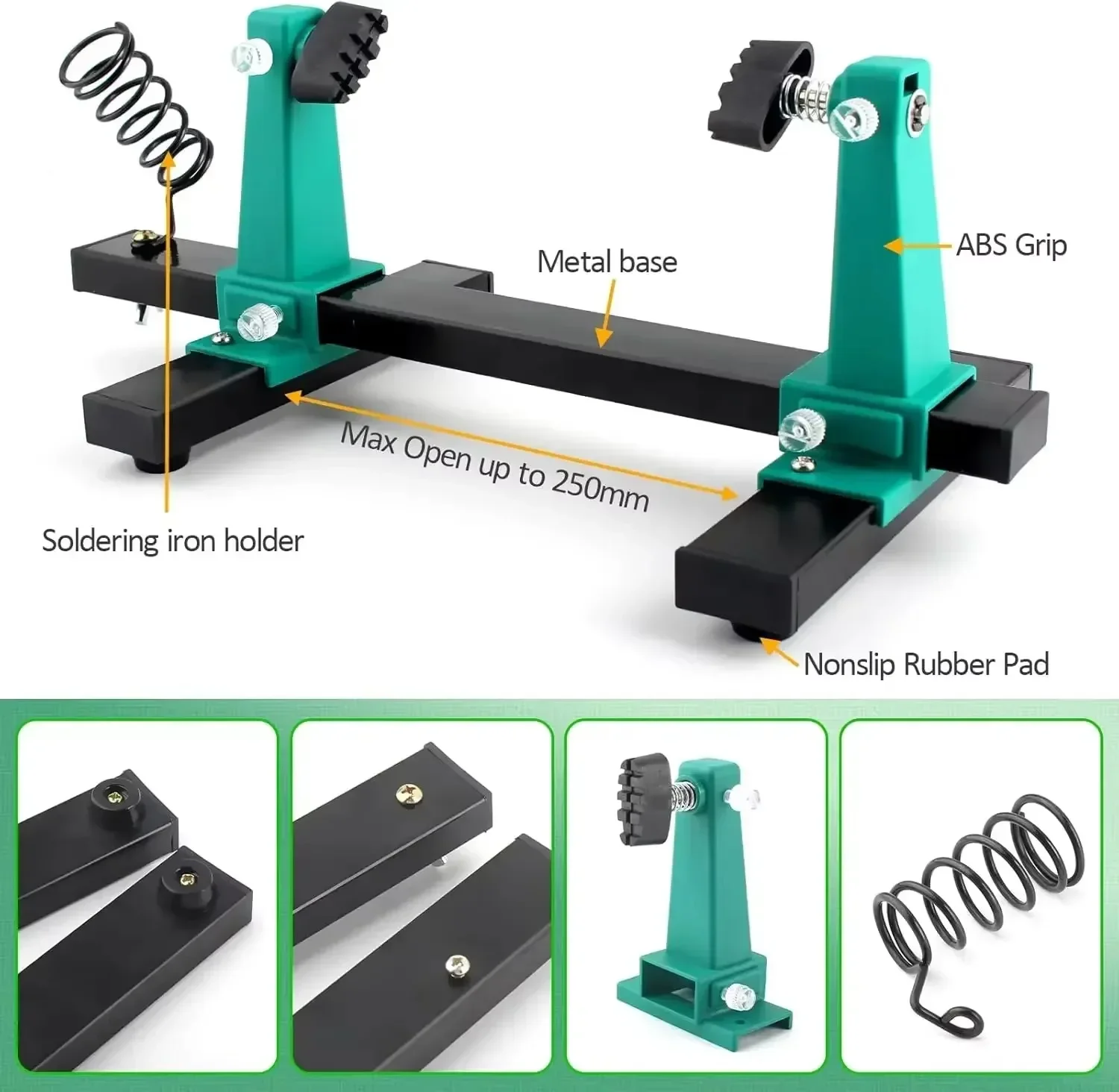 High Quality Motherboard Holder 360 Degree Rotation Adjustable PCB Welding Bracket Auxiliary Clamping Tool Heavy Duty Base Plate