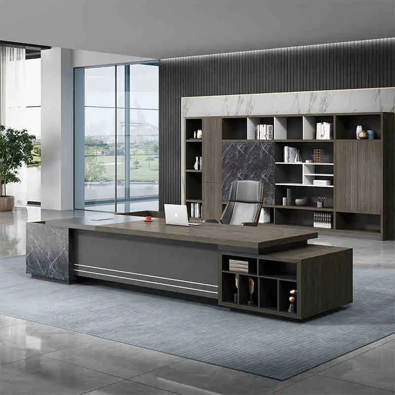 

New large class desk modern fashion boss desk, plate type large class supervisor table manager table, boss table