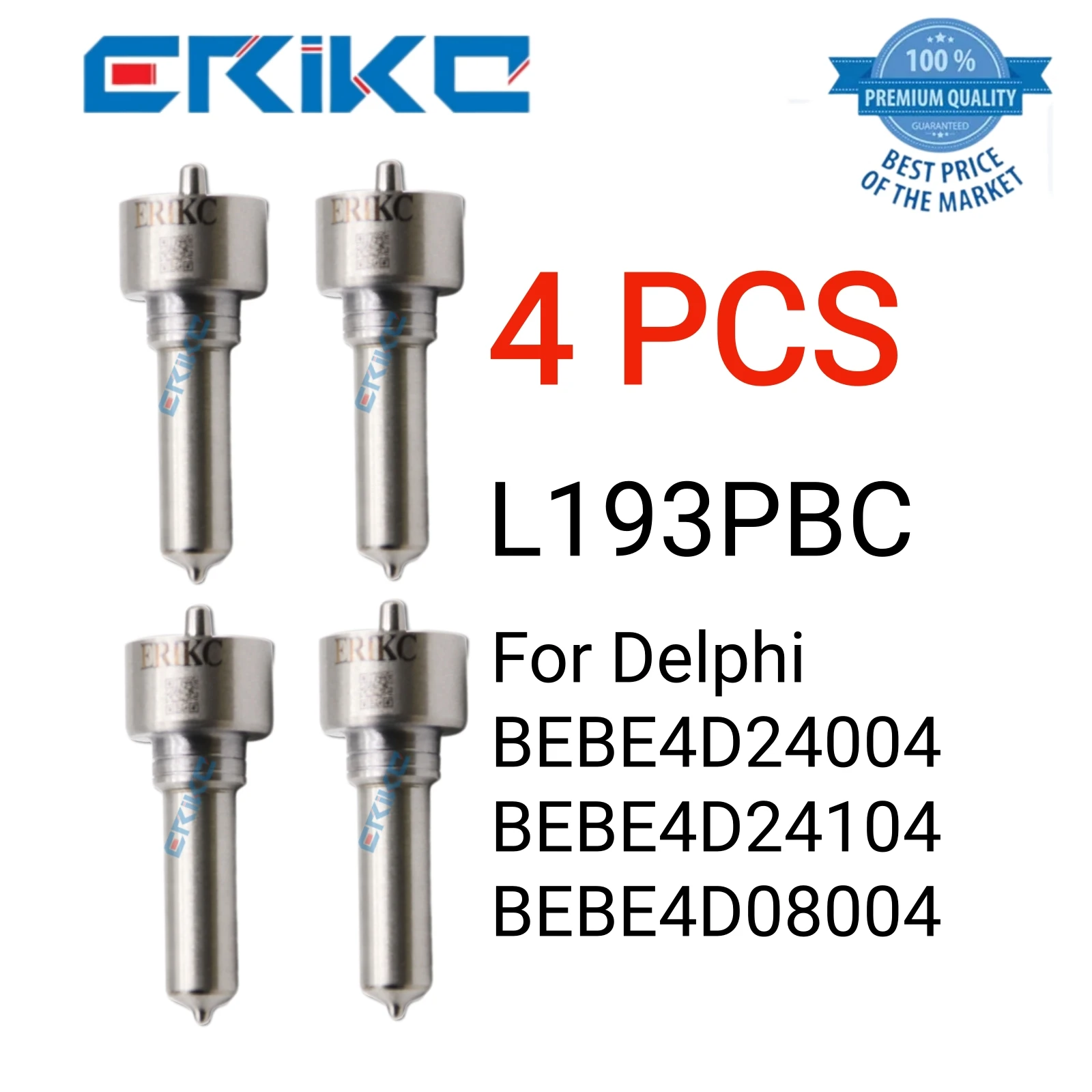 

4 PCS L193PBC Jet Nozzle L 193 PBC Original Nozzle L193 PBC Dispenser Nozzle for Delphi BEBE4D24004 BEBE4D24104 BEBE4D08004