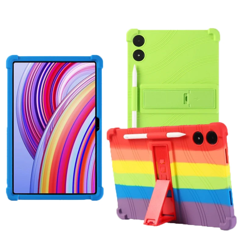 

Kickstand Holder For Xiaomi POCO Pad 5G 12.1inch Tablet Shockproof Silicone Cover Protective Accessories For Xiaomi Back Stander