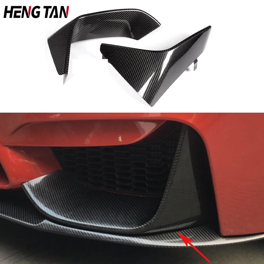 

Carbon Fiber Wrap Angle Anti-Collision Front Bumper Corner For BMW M3 M4 F80 M4 F82 F83 Front Bumper Splitter Lip Car Parts