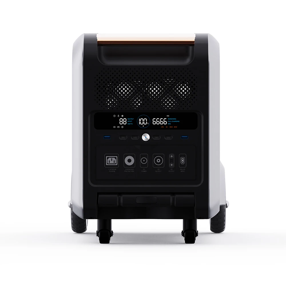 Solar Energy System 2048Wh Outdoor Camping Portable Power Stations 2400W Pure Sine Wave Mobile Solar Generator with Solar Panels