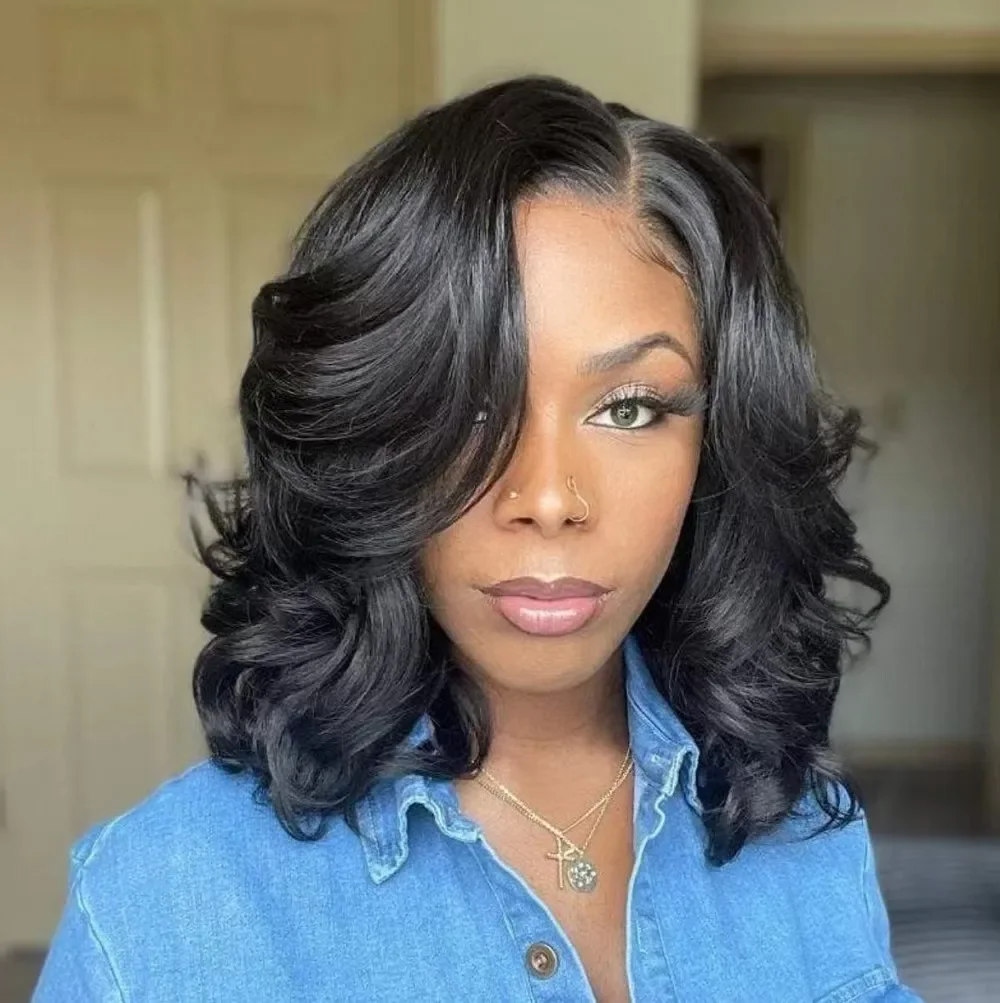 Lace Front Wigs Synthetic Hair Many Sorts of Have A Choice 16 Inch Long Deep Lace Front Wig For Women Baby Hair