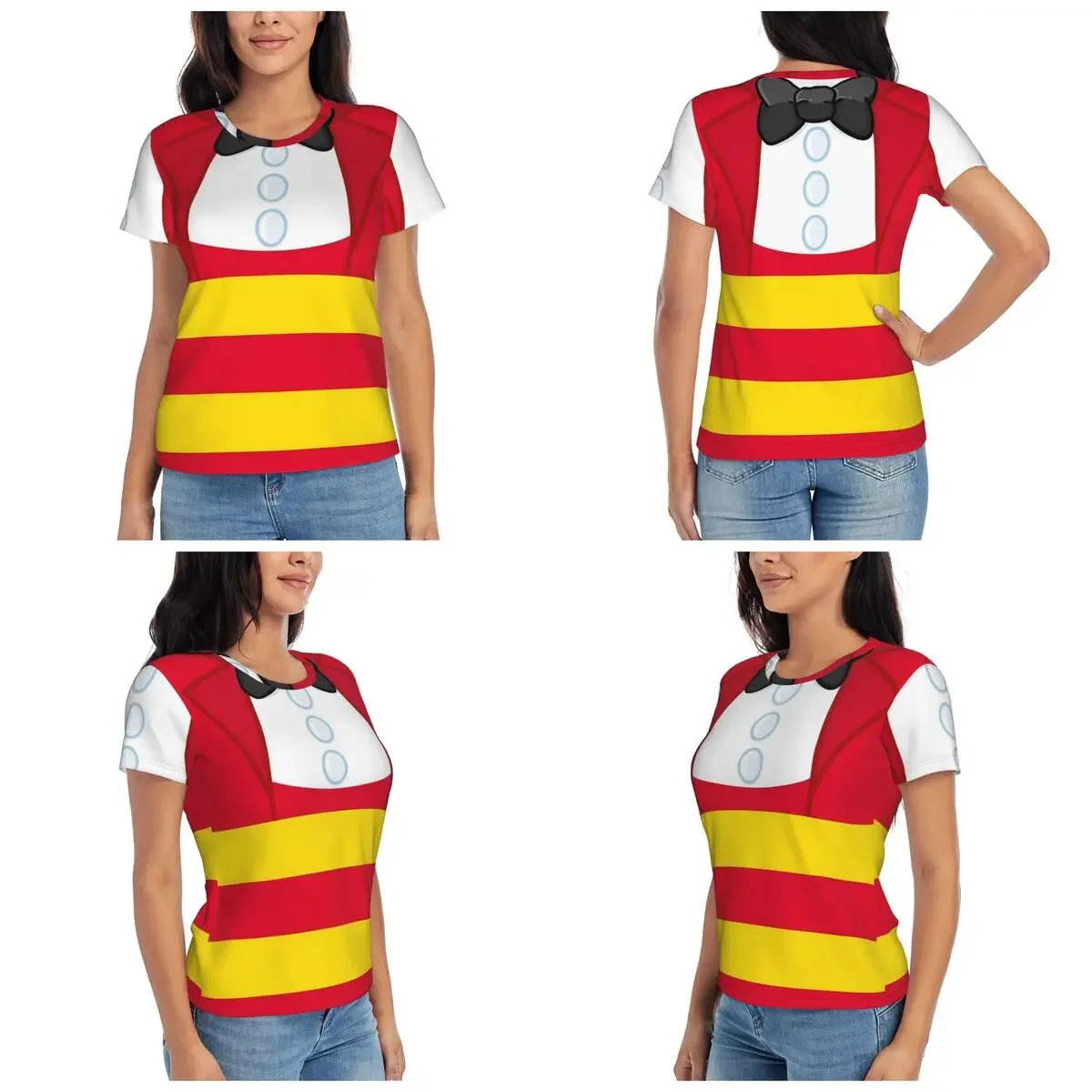 Apron Jollibee Red Bee Suit Filipino Pinoy Filam Baby T-Shirt Women Short Sleeve T Shirts Crew Neck Clothing Cotton Summer Tees