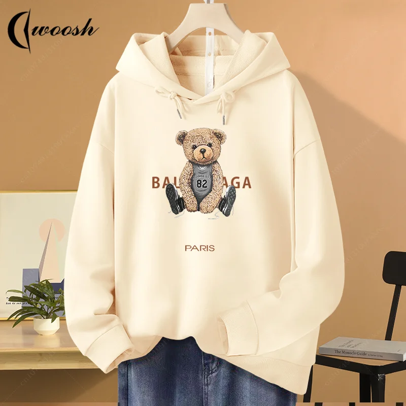 2024 Children Cotton Pullover Men\'s Womens Fashion Luxury Designer Hooded Sweatshirts Harajuku Family Matching O-neck Streetwear