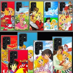 Anime Candy Candy Cover For Samsung Galaxy S21 S20 S23 FE S22+ S24 Ultra S25 Edge Phone Case S10 Plus Clear Capa Coque Pattern F
