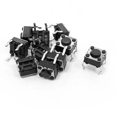 6x6x4.5mm Round Pushbutton 4 Terminal DIP PCB Momentary Tactile Switch