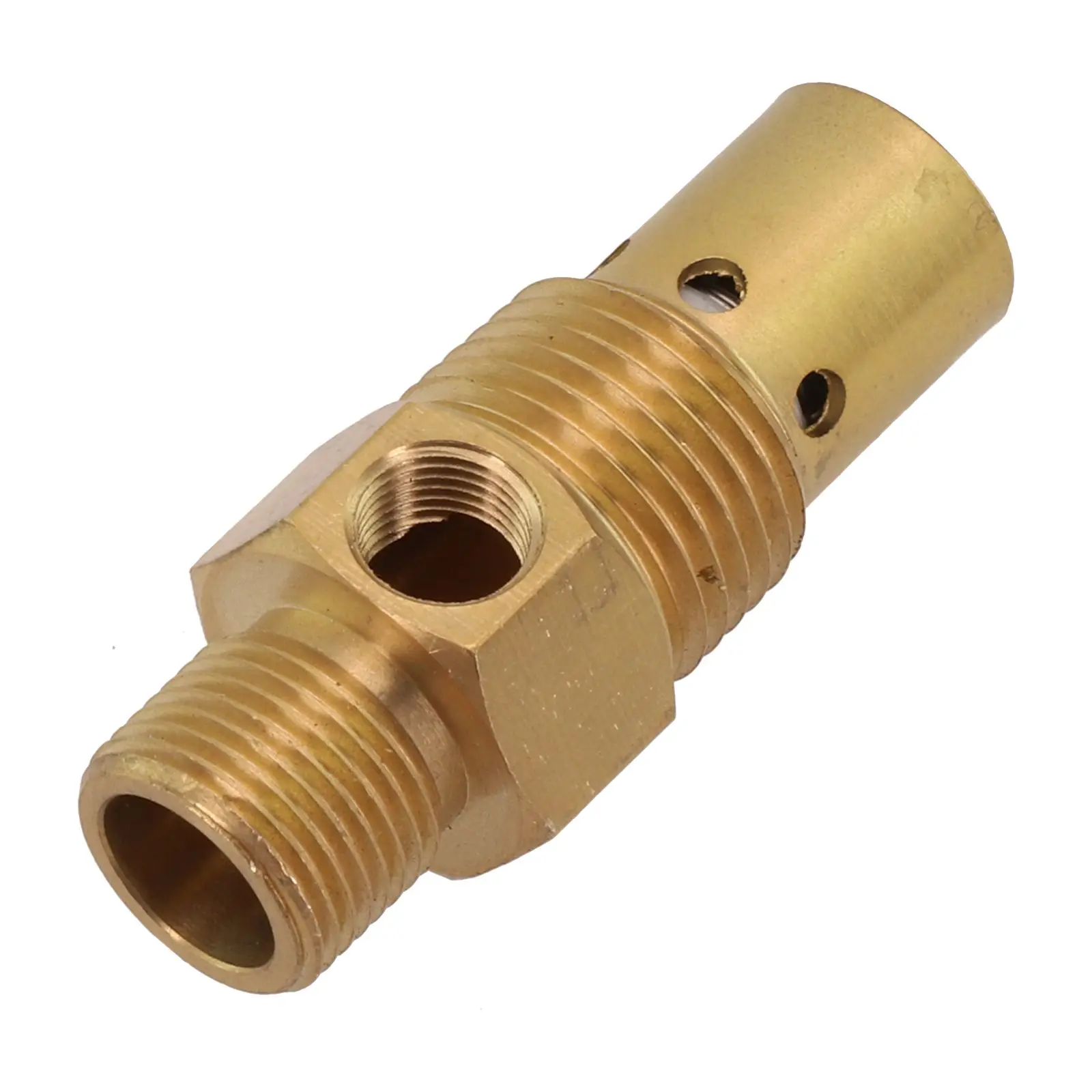 For Compressor Pump G1/2 Compression Thread G3/8 Male Threaded Valve Unloader Line Input Brass Color Gold Color