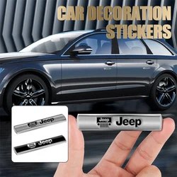 3D Metal Trunk Side Fender Emblem Badge Stickers Decals For Jeep Renegade Compass Grand Cherokee Wrangler jk Gladiator Patriot