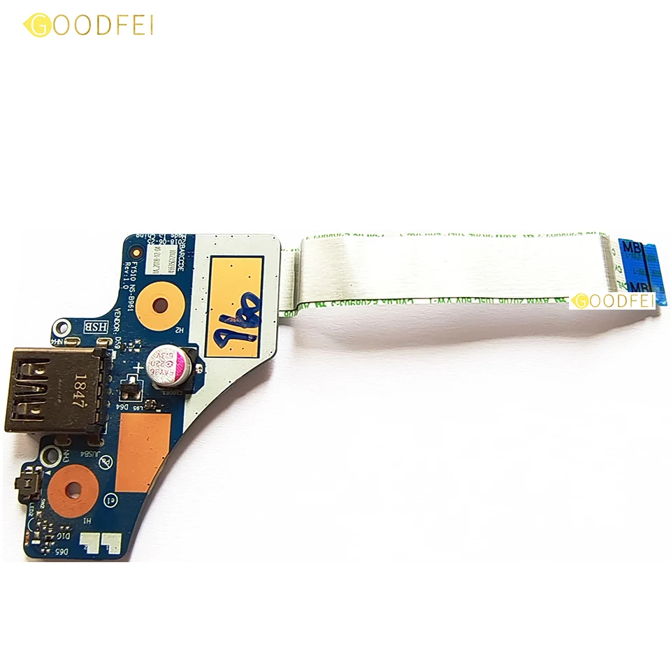 for Lenovo Legion Y7000 2018 Y7000-1060 Y530-15 ICH USB Port Board with Cable 5C50S91760 NS-B961 NBX0001M110 Original