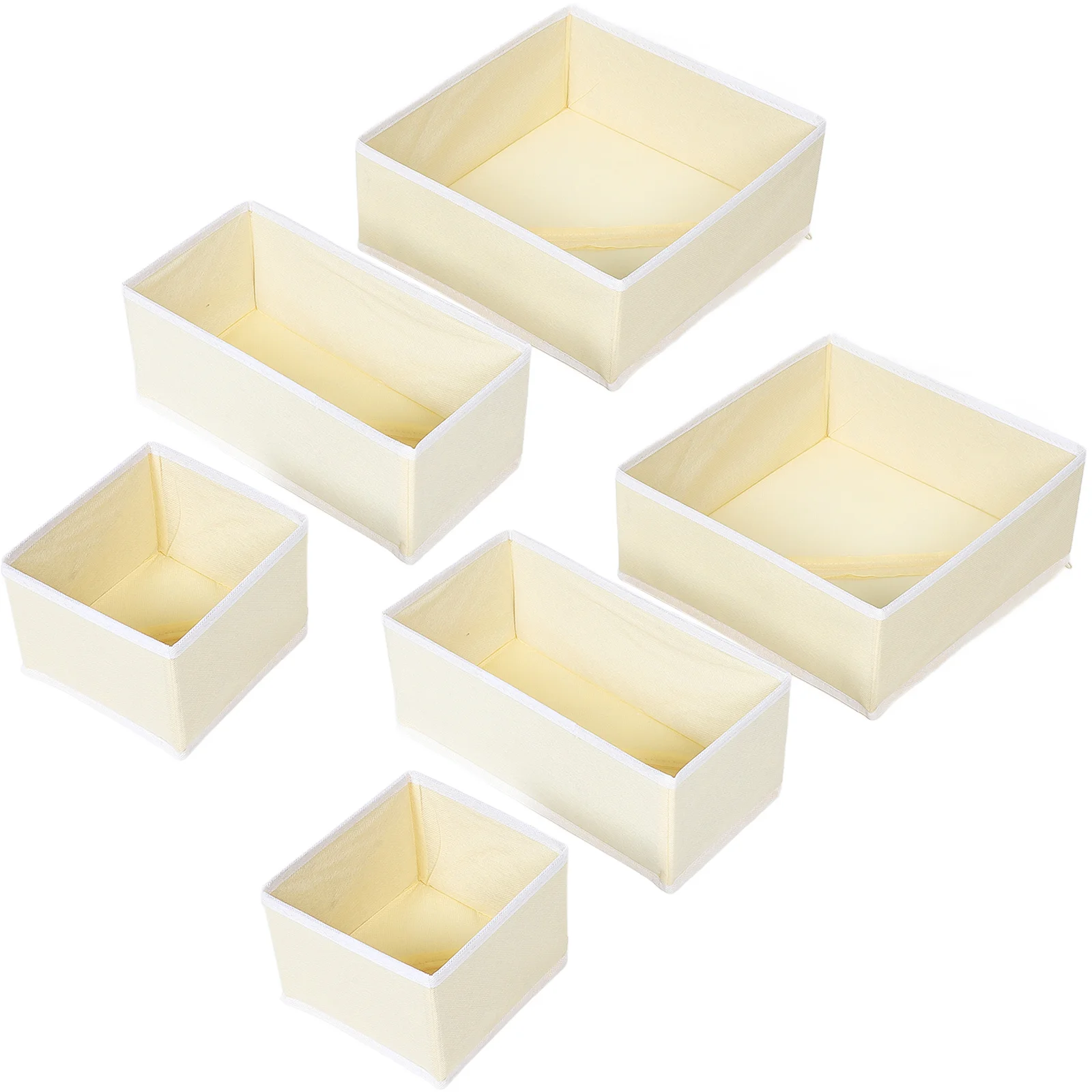 

12Pcs Underwear Storage Box Drawer Organizer Nonwoven Fabric Foldable Closet Divider Large Capacity Dresser Bin Clothes Drawer