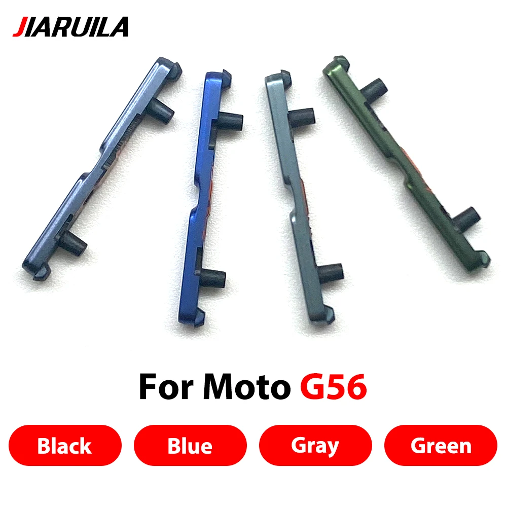 NEW Side Volume Button Keys  + Power ON / OFF Buttton Key Set Replacement Parts For Motorola Moto G34 G55 G56 G84