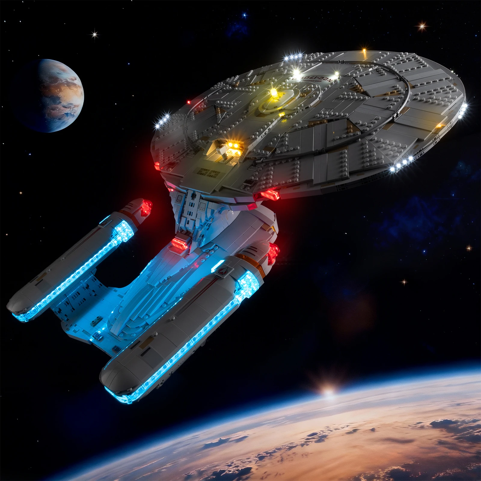 

LED Light Set Suitable for Star Trek: U.S.S. Enterprise NCC-1701-D 10356 Building Blocks for Fans (Excluding Model Bricks)