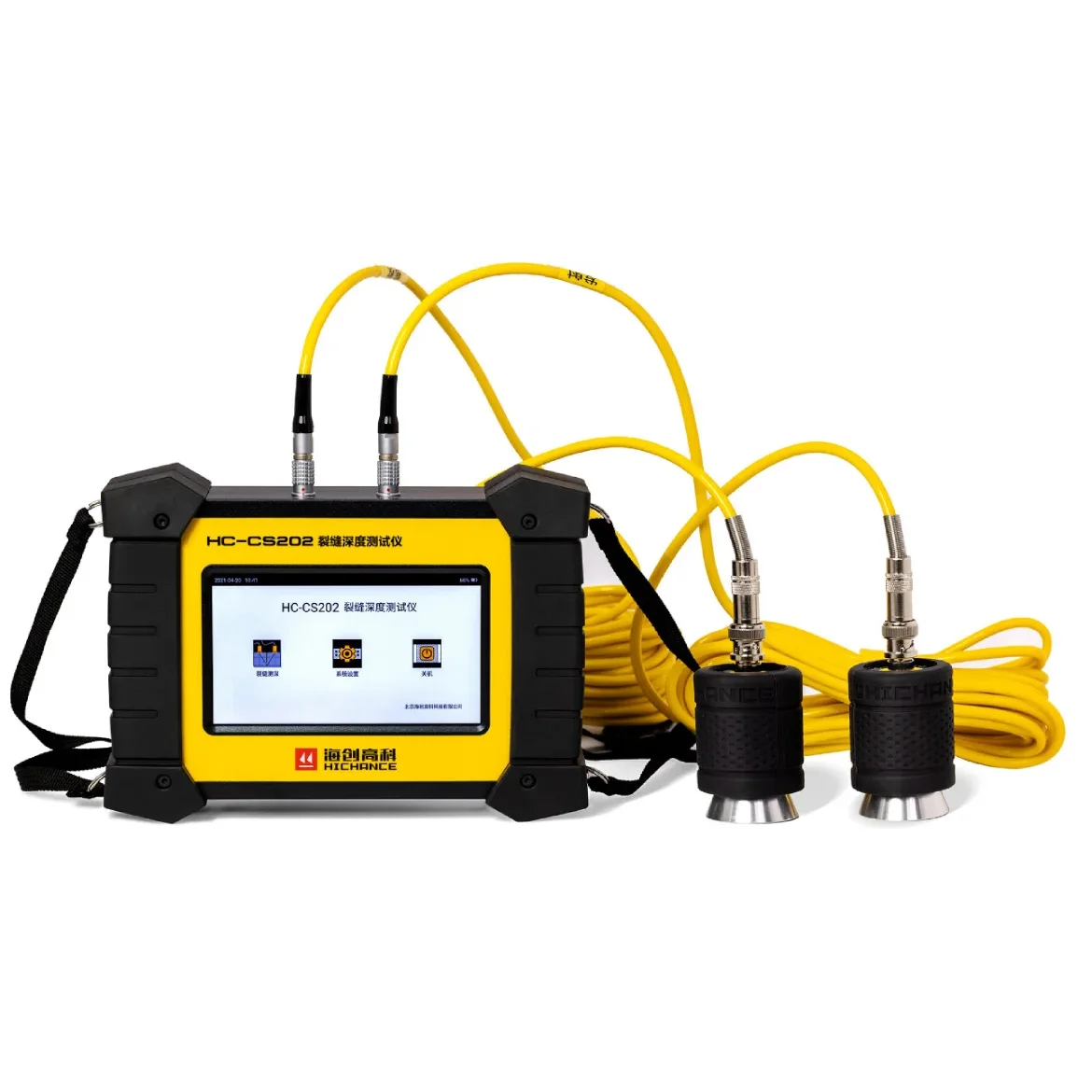 HC-CS202 Handheld Concrete Crack Depth Detector Ultrasonic Sensor Concrete Fissure Depth Measuring Tester