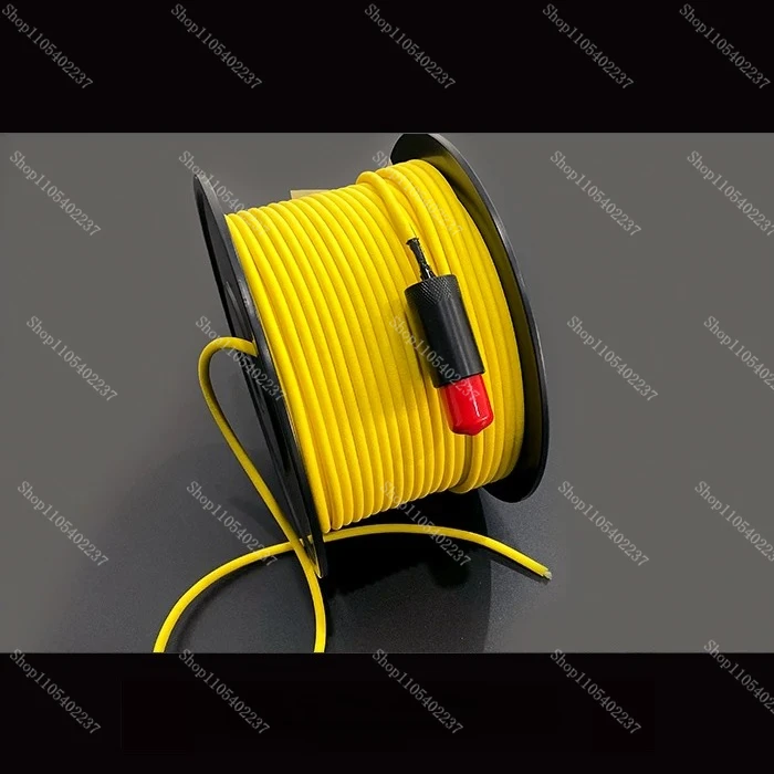 Buoyancy 2x26AWG ROV Tether Cable with Waterproof Connector for Underwater Drone Communication