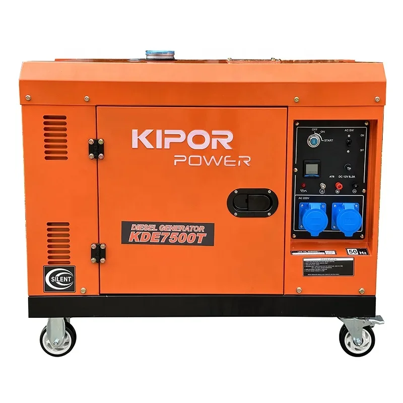 

KIPOR POWER Silent Diesel Generator 7Kw Diesel Generator Home Used Hot Sales 60HZ