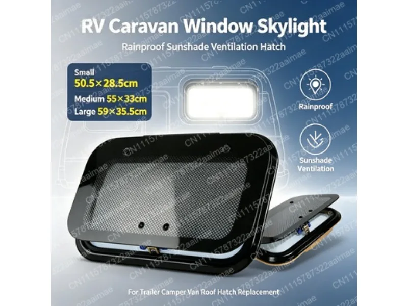 Easy Install Universal Manual Sunroof Electric Car Tricycle Vent Window Sunshade Interior Modification Accessory