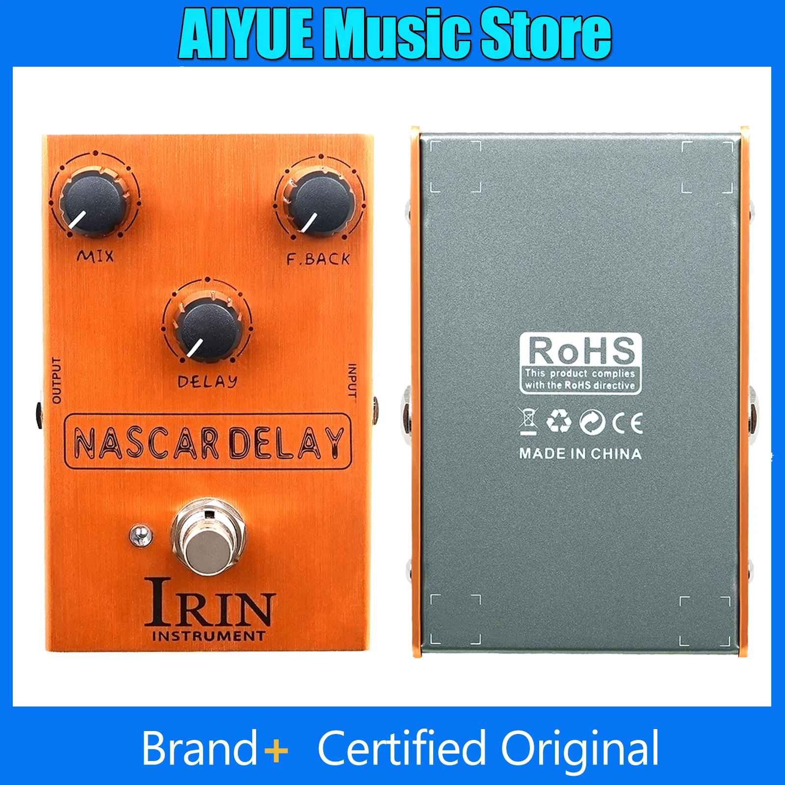 

IRIN AN-37 Analog Delay Electric Guitar Effect Pedal Processor Classic BBD Vintage Delay True Bypass Effect Pedal Guitar Parts