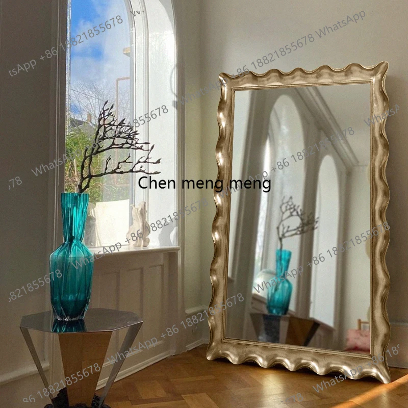 

Европейская одежда, трехмерное волнистое зеркало, зеркало в полный рост, креативное зеркало для спальни, дома, пола