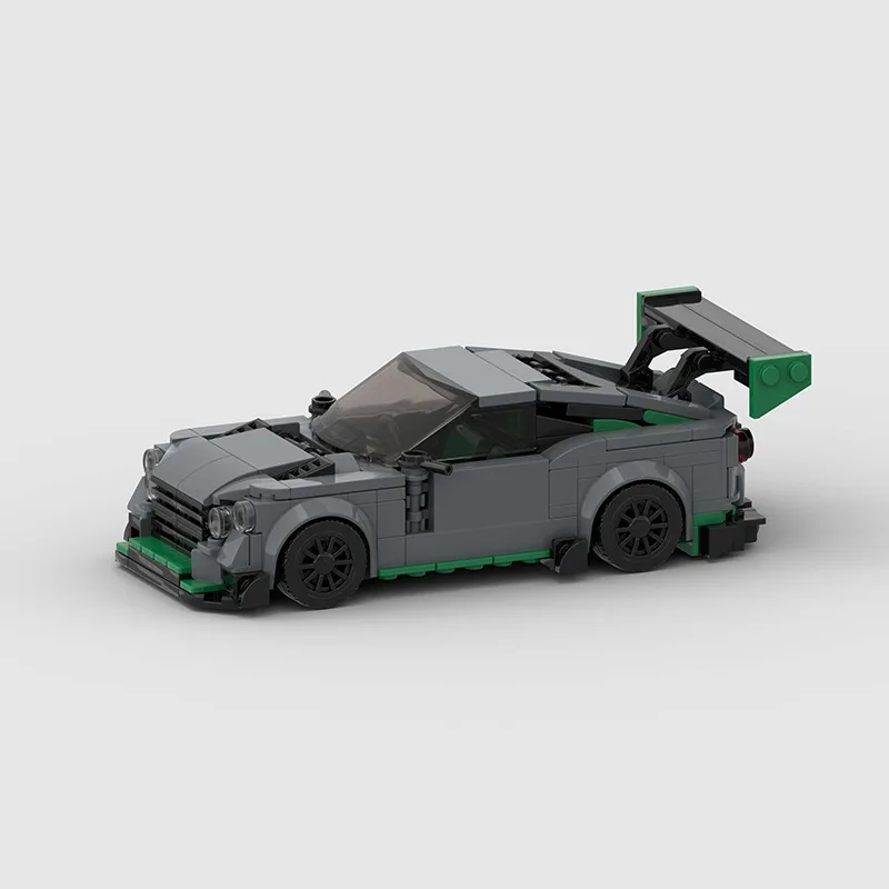 Children's toys racing car model MOC building block compatible Lego small particles DIY foreign trade cross-border wholesale