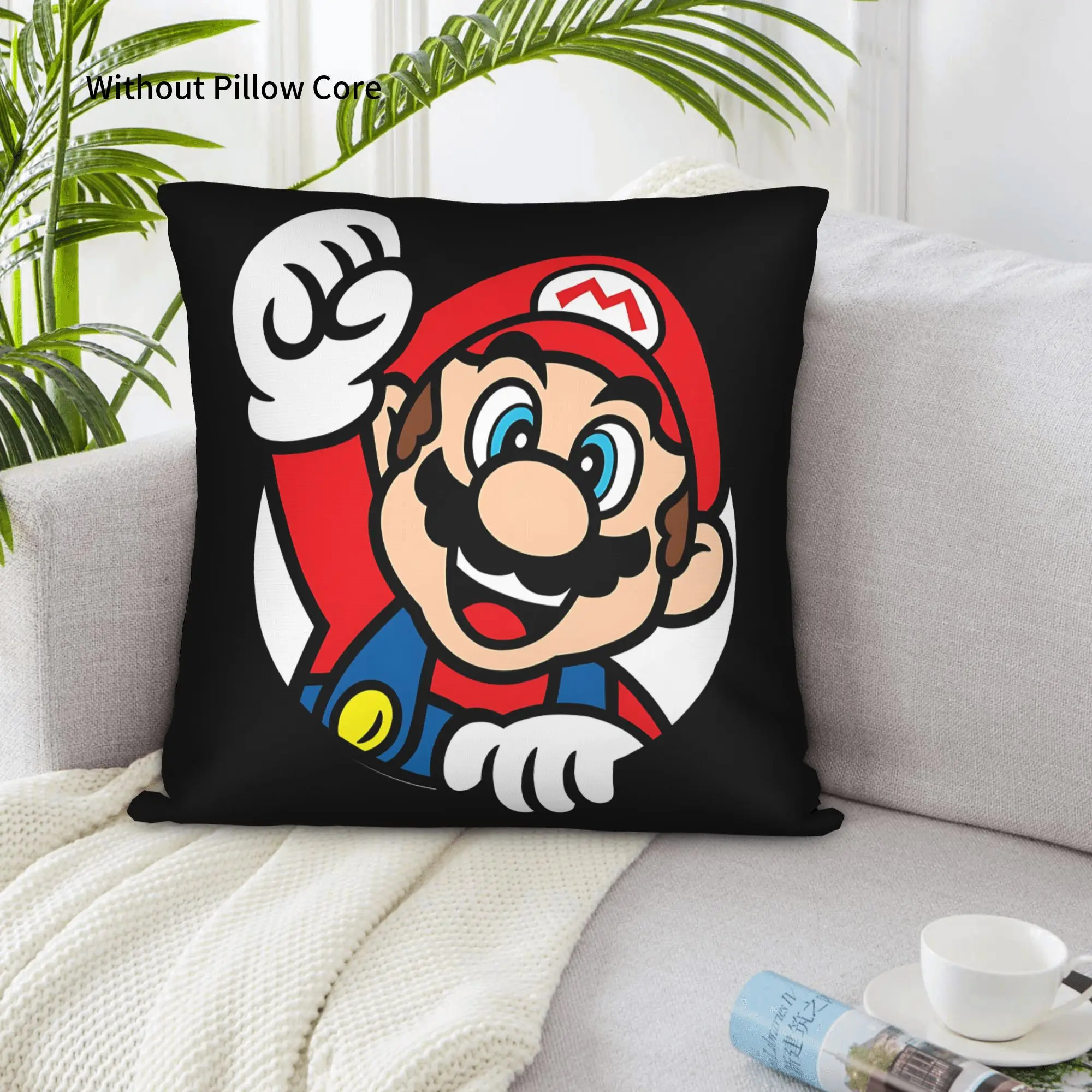 1PC Cartoon Super Mario Pillow Case Double-Sided Printing  Sofa Cushion Bedroom Bedside Pillow
